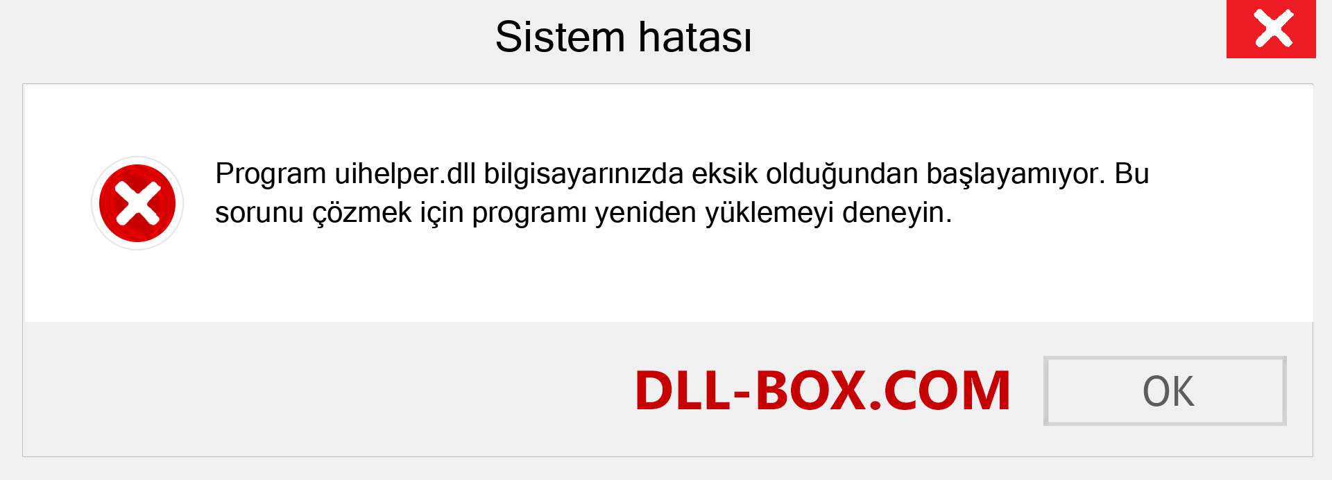 uihelper.dll dosyası eksik mi? Windows 7, 8, 10 için İndirin - Windows'ta uihelper dll Eksik Hatasını Düzeltin, fotoğraflar, resimler